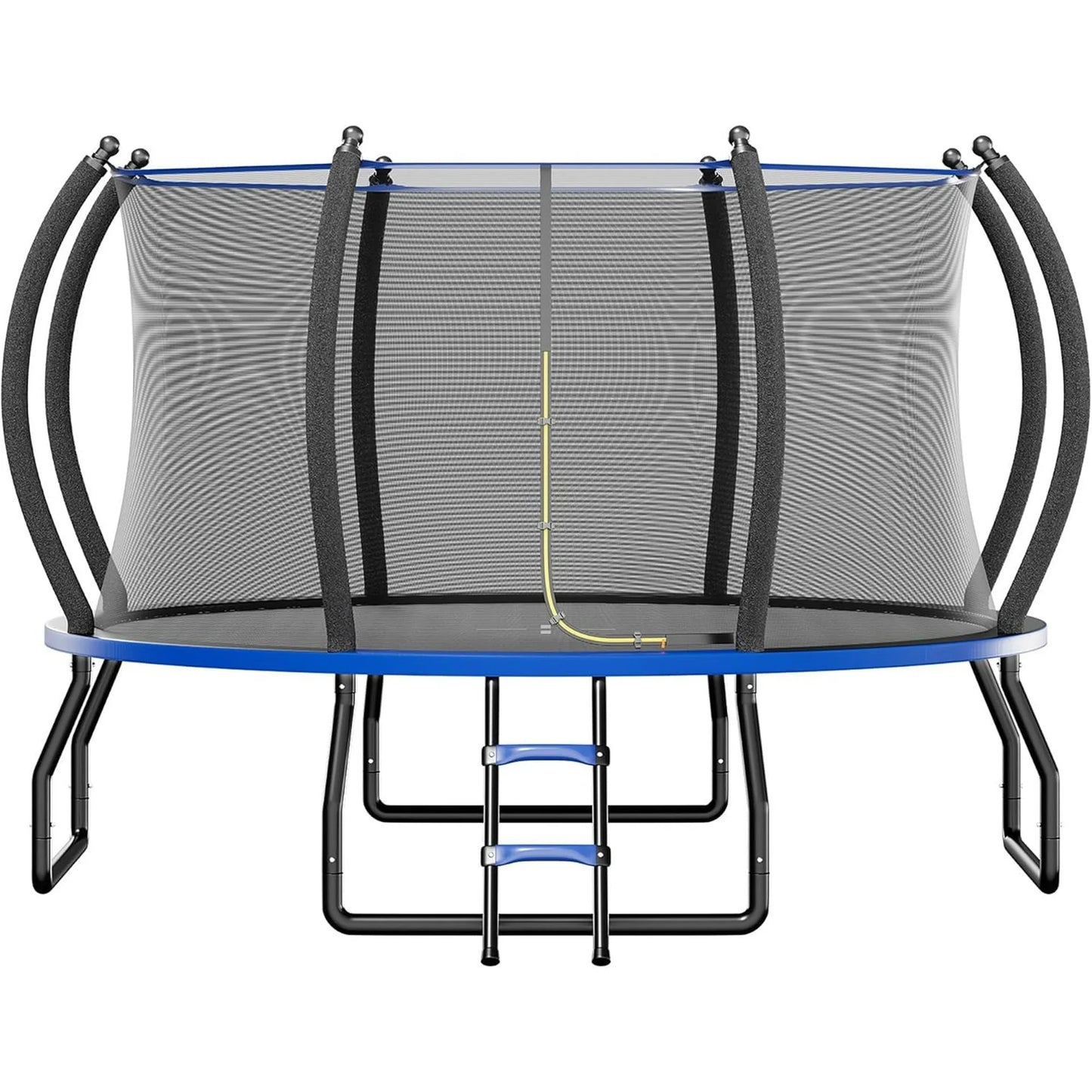 Jocisland 8FT Trampoline with Pop-up Quick Connector, Trampoline Outdoor with Enclosure and Ladder, ASTM Approval Trampoline for Kids and Adults