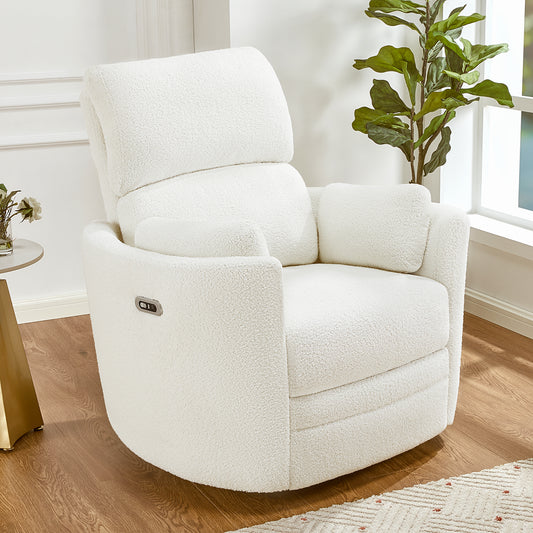 papajet Power Recliner Chair for Living Room,Charging Port,Swivel Rocking Massage