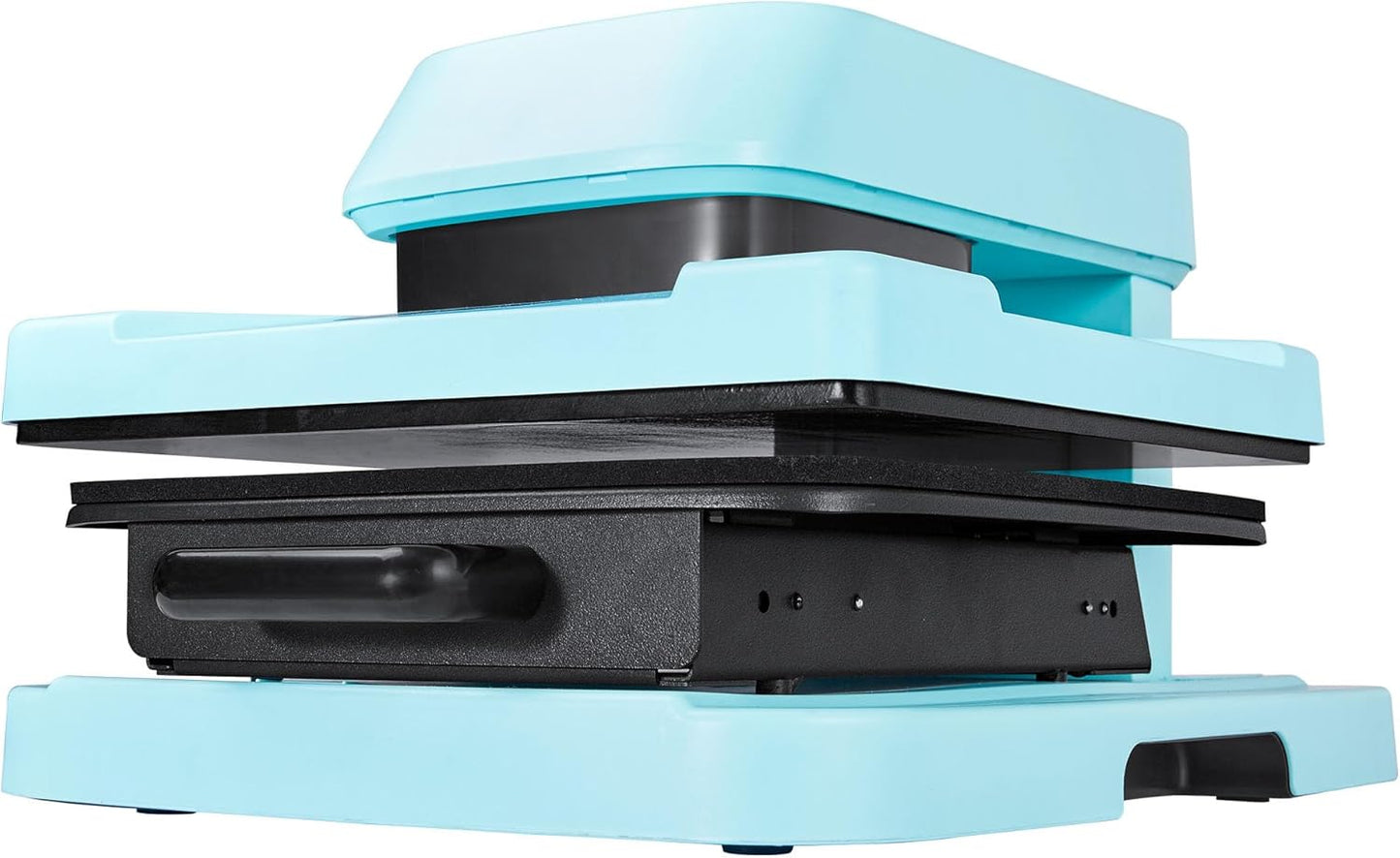 LUXOAK 15x15 Inch Heat Press Machine with Auto Release, Smart T-Shirt Printing for HTV, Sublimation & Heat Transfer, Includes 8pc T-Shirt Templates, Light Blue