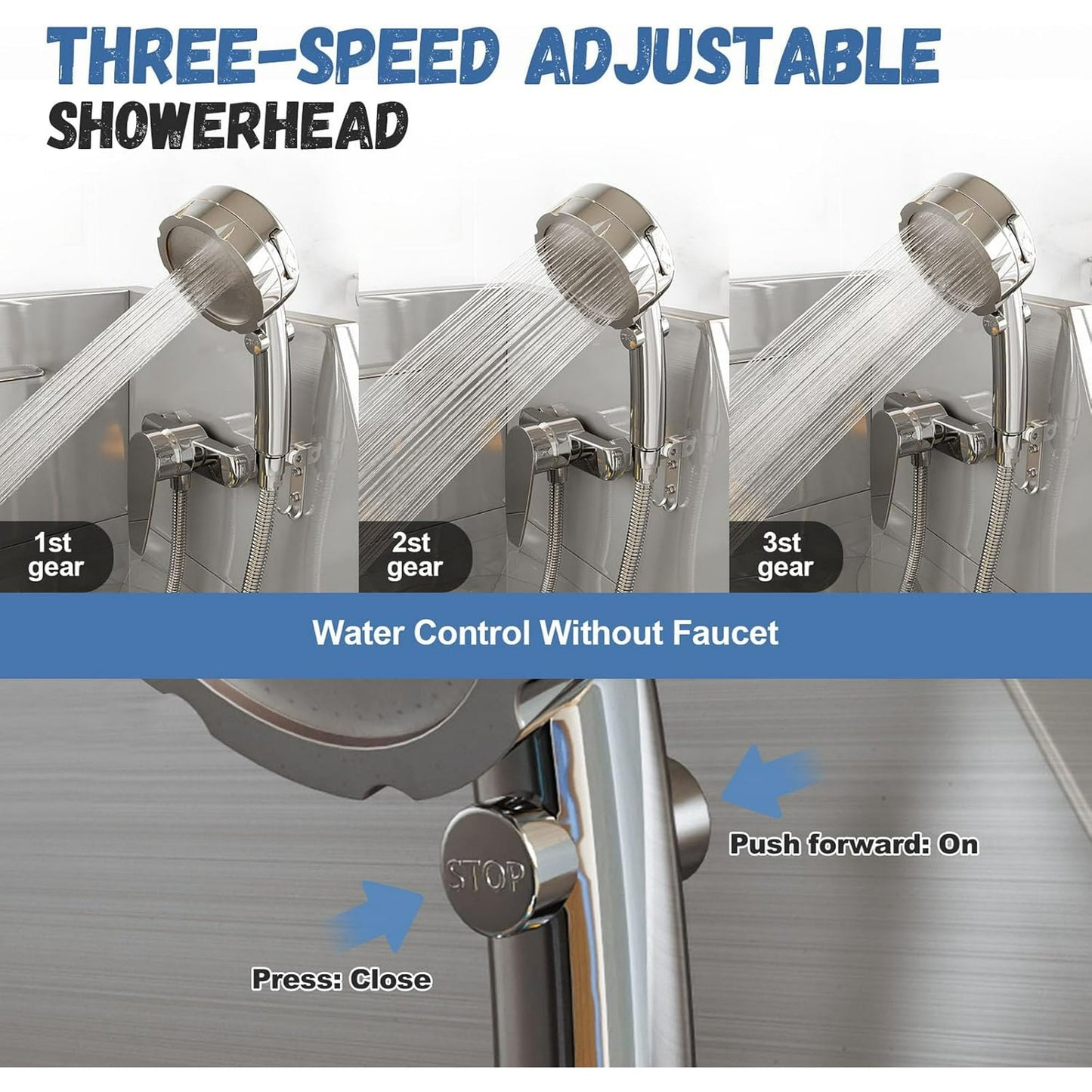 Jocisland 34 in Dog Washing Station, 304 Stainless Steel Pet Wash Station with 3 Flow Adjustable SJocislandrhead and Height, Professional Dog Bathtubs for Small Dogs (Left)