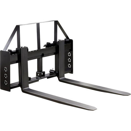 Jocisland 45" Pallet Fork for Tractor, Skid Steer Attachment with 45" Fork Blades for Factory or Warehouse Transportation, Load Capacity 2500 LBS, Black