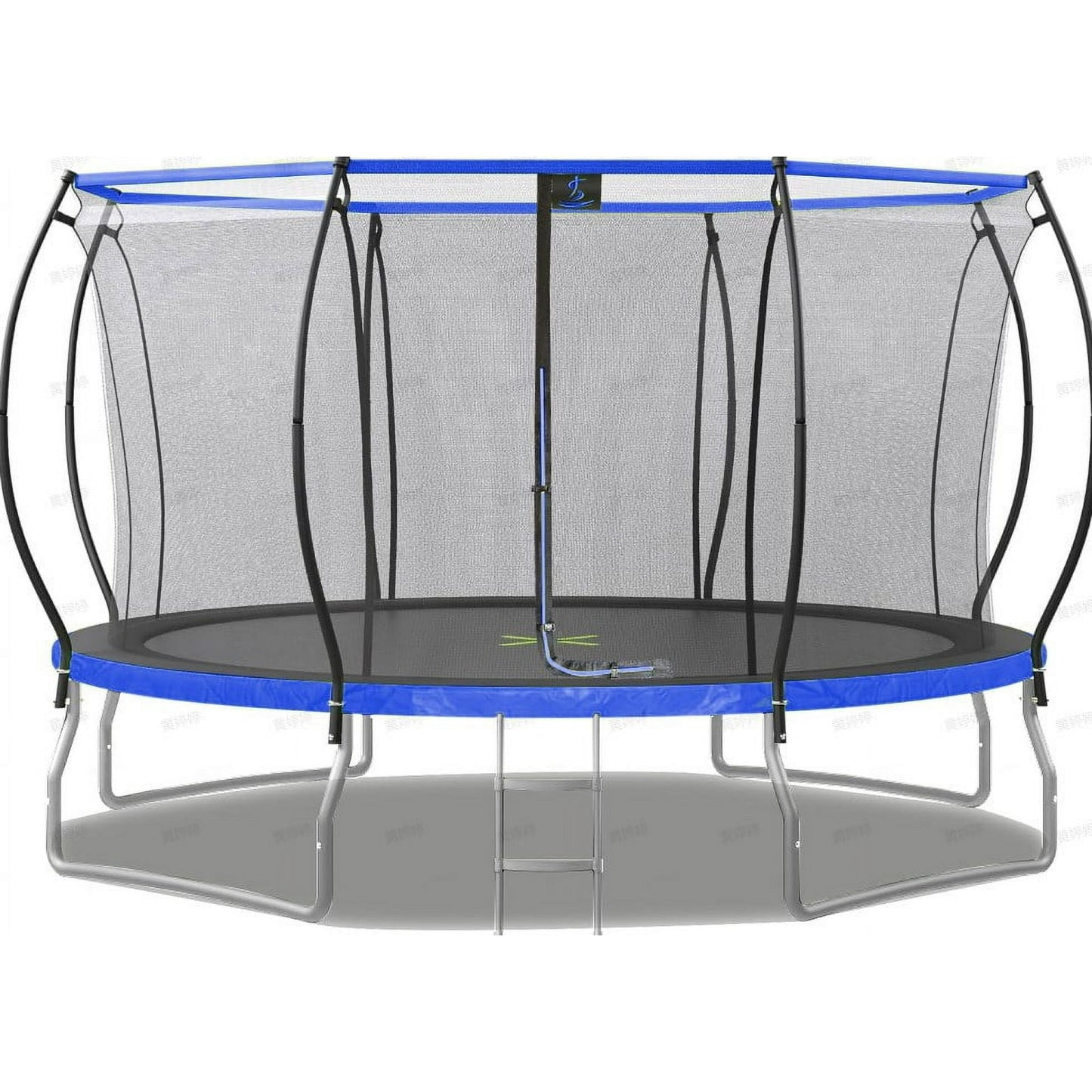 Jocisland 8FT Trampoline with Pop-up Quick Connector, Trampoline Outdoor with Enclosure and Ladder, ASTM Approval Trampoline for Kids and Adults