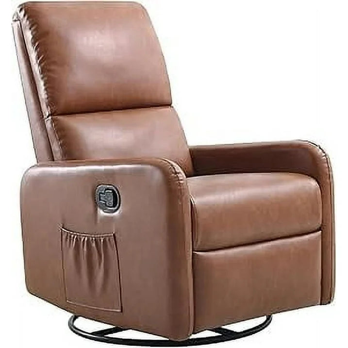Merluxy Recliner Chair,Nursery Glider with High Back for Living Room,Swivel Rocking