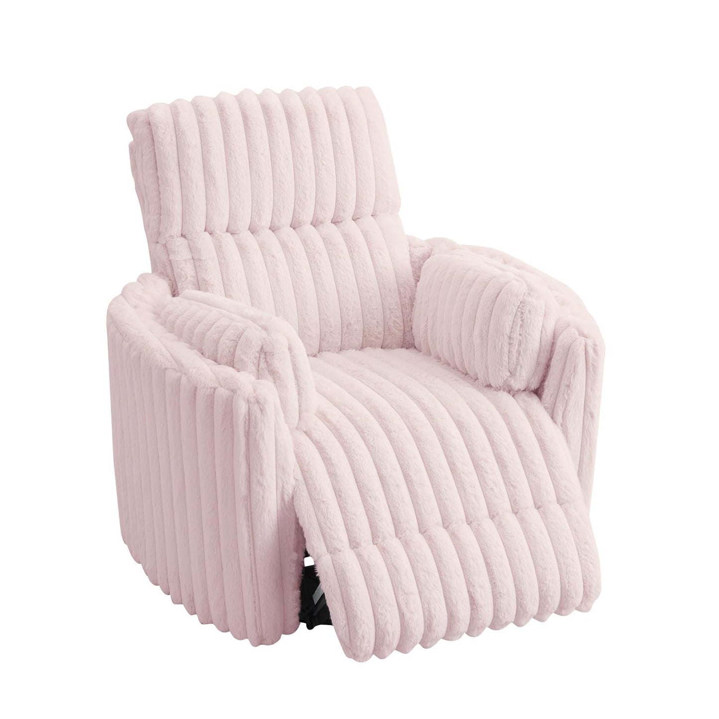 Papajet Power Swivel Recliner Chair with USB Charging & 2 Pillows, Glider Rocker for Nursery and Living Room