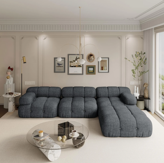 VANACC Modular Compression Sectional Sofa Couches for Living Room