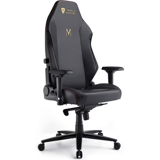 VANACC Gaming Chair Ergonomic PC Game Chair- Lumbar Support Headrest 4D Armrests Computer Chair, Big and Tall Comfortable Large, Black Pu