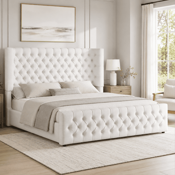 VanAcc 6.3" Thick Wrap Me Up Fluted Bed by Modern