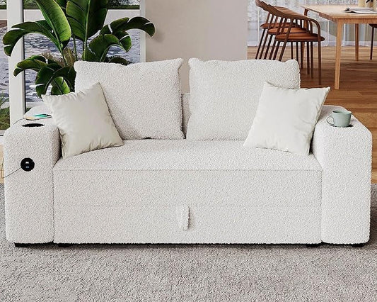 papajet Modular Sectional Sofa, Sofa Couch with 2 USB Ports & Cup Holders, Loveseat Couch with Storage, Sectional Couch