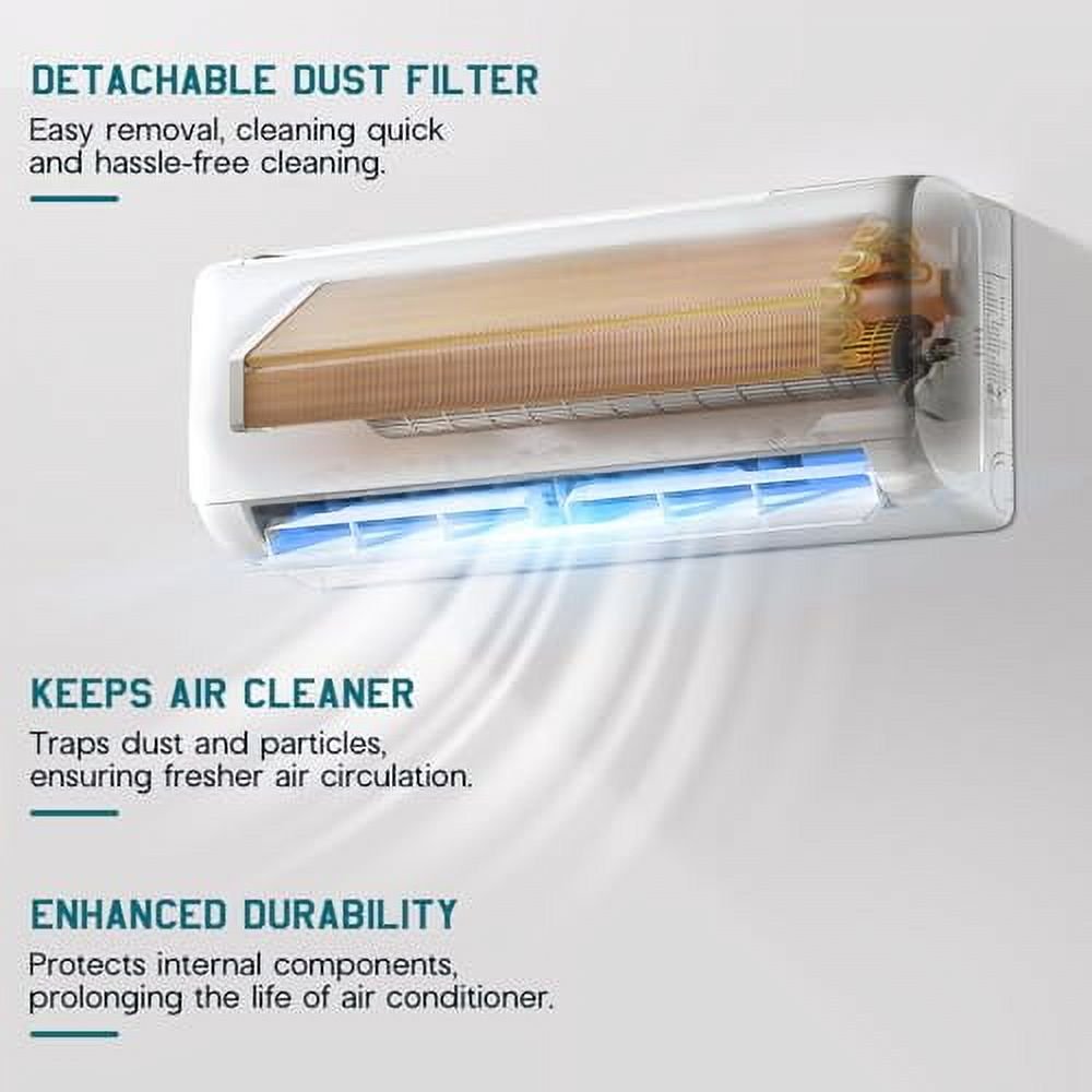 Jocisland Mini Split Air Conditioner and Heater, 9000 BTU Inverter Energy-Efficient AC with Self-Cleaning, Easy Installation, Ideal for Home, Office Use, SEER2 18.5, 220V