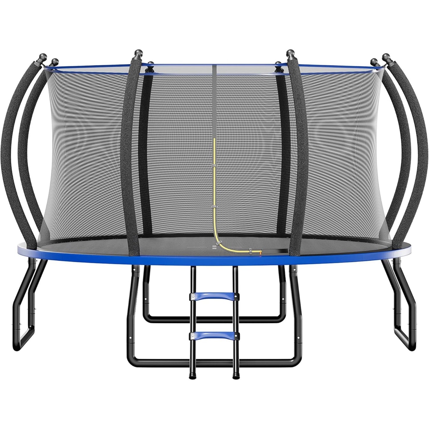 Jocisland 8FT Trampoline with Pop-up Quick Connector, Trampoline Outdoor with Enclosure and Ladder, ASTM Approval Trampoline for Kids and Adults