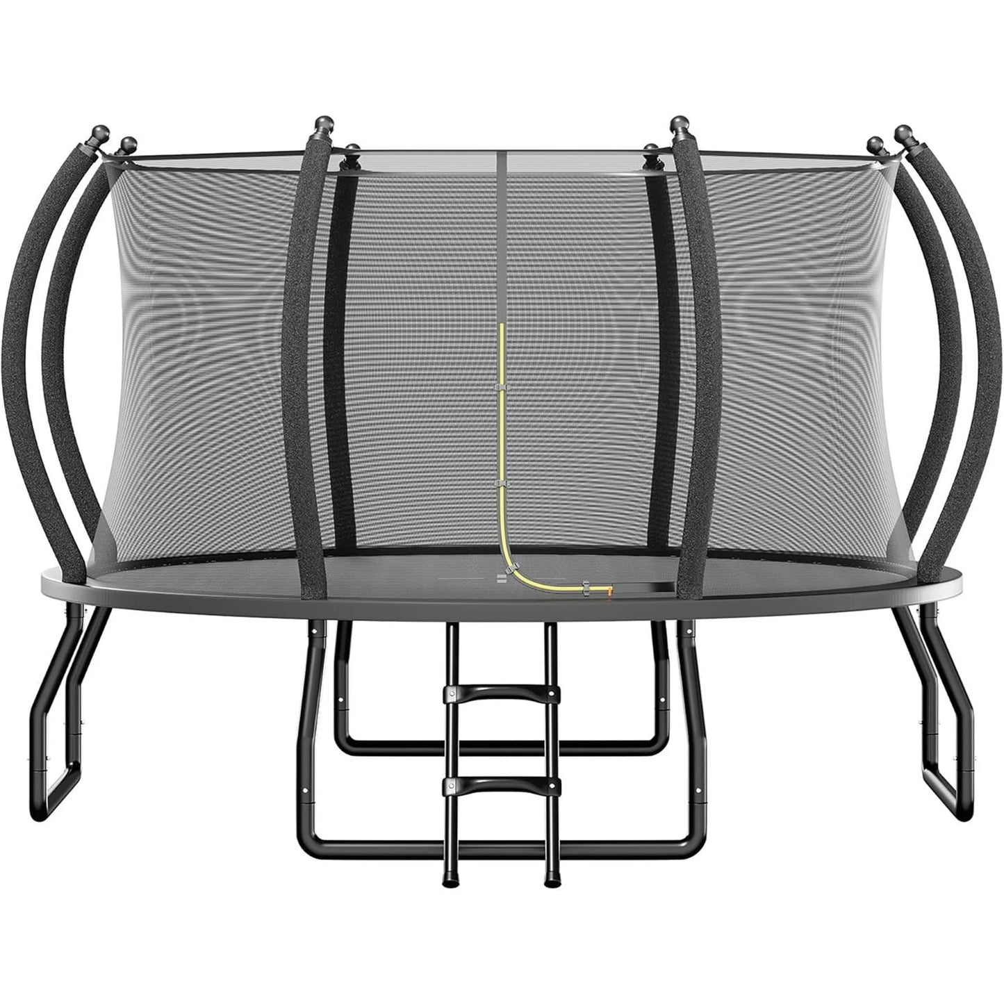 Jocisland 8FT Trampoline with Pop-up Quick Connector, Trampoline Outdoor with Enclosure and Ladder, ASTM Approval Trampoline for Kids and Adults