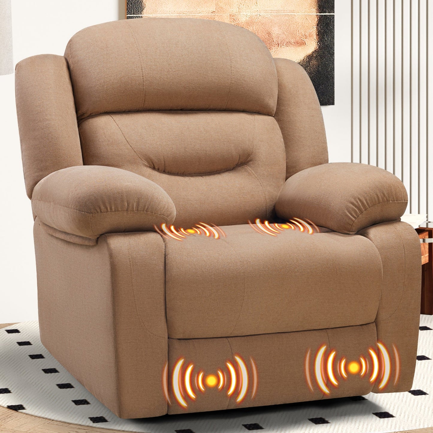 Oversized Recliner Chair Rocking Chair with Massage