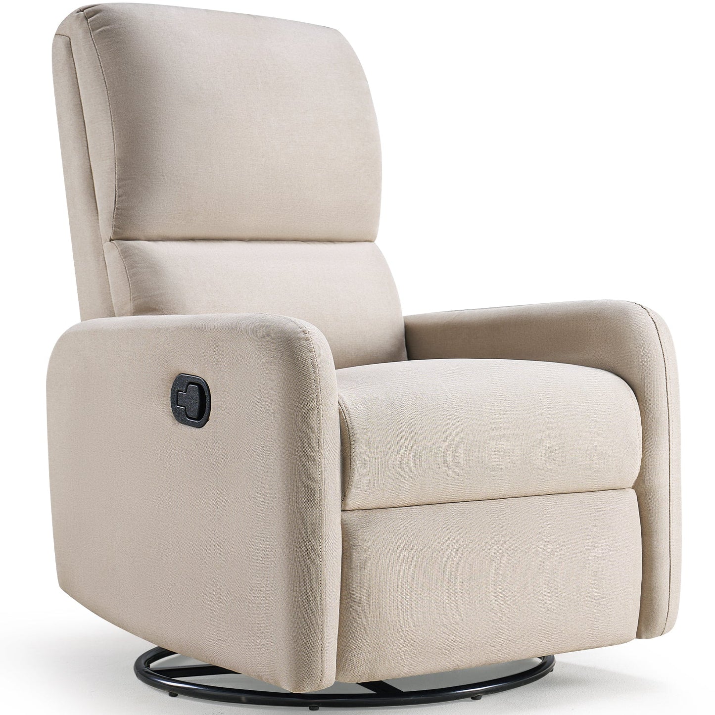 Rocker Recliner with Massage: Plush Modern Single Sofa with High Back for Nursery or Living Room