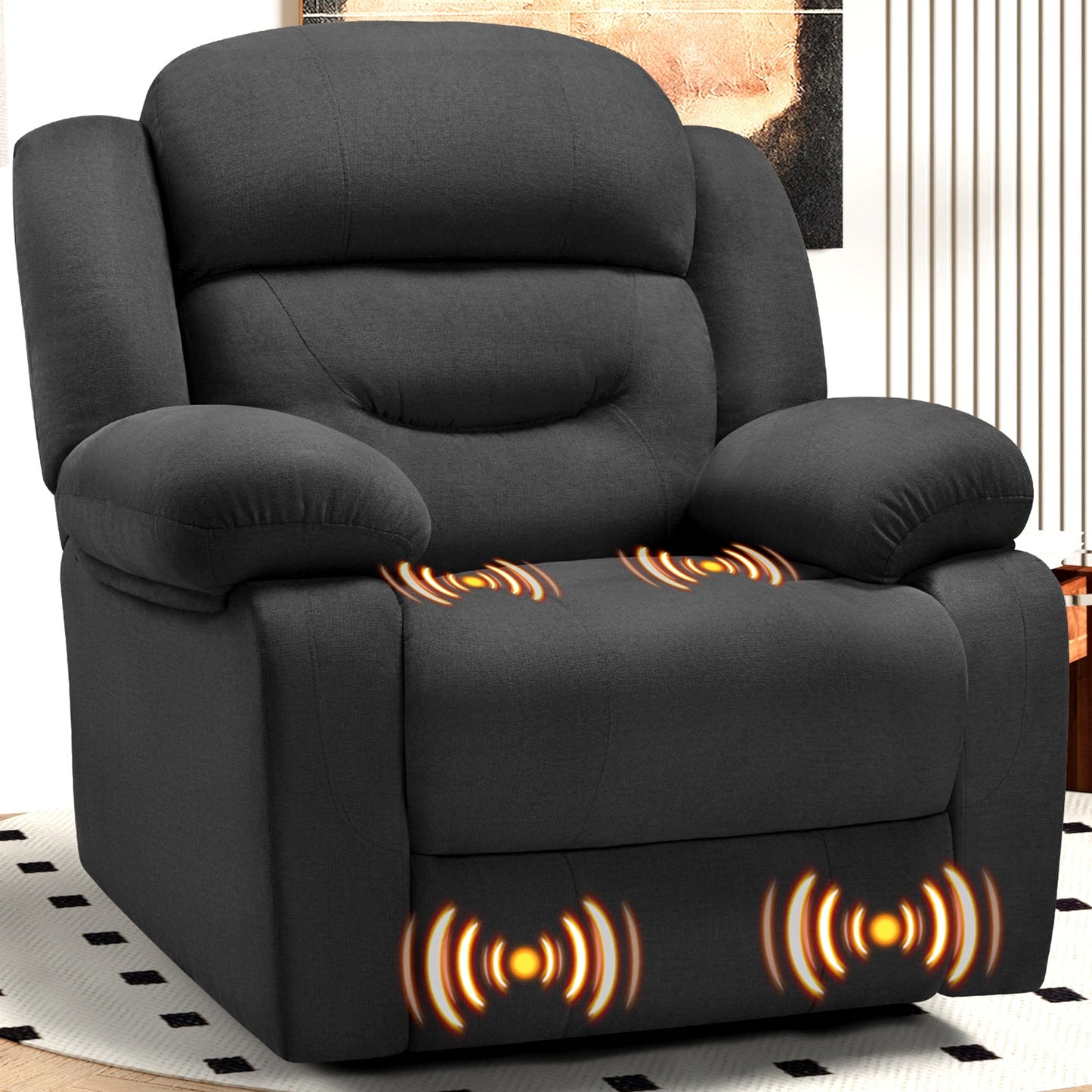 Oversized Recliner Chair Rocking Chair with Massage