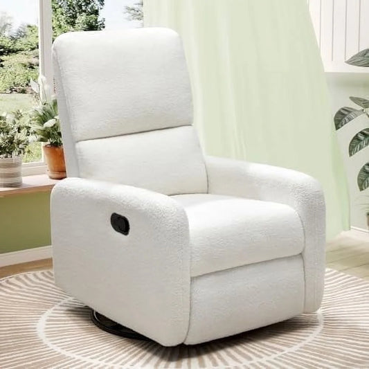 VANACC Recliner Chair for Living Room,Nursery Glider with High Back Massage Swivel