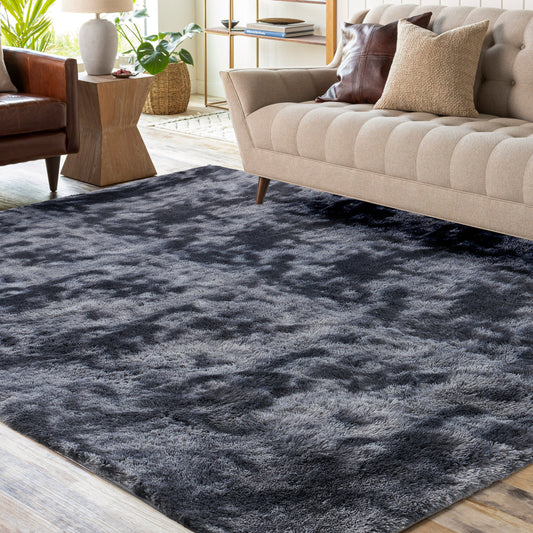 papajet Area Rug, Fluffy Shaggy Rug, Dark Grey for Living Room