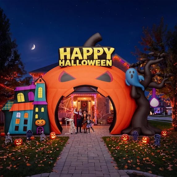 Jocisland Halloween Inflatable Decoration with Blower, Commercial, LED Lights Not Included, Outdoor Holiday Party Decor