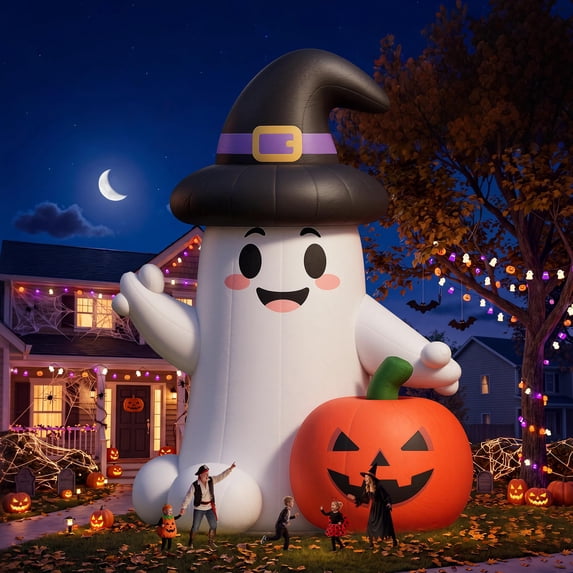 Jocisland Halloween Inflatable Decoration Giant with Blower, Commercial, LED Lights Not Included, Holiday Party Decor