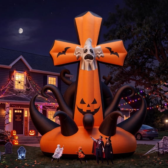 Jocisland Halloween Inflatable Decoration Giant with Blower, Commercial, LED Lights Not Included, Holiday Party Decor