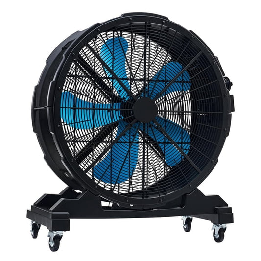 Jocisland Industrial Drum Fan, 500w Plastic High Velocity Floor Fan with Wheels and Stepless Variable Speed, Air Flow 15300 Cfm, for Commercial