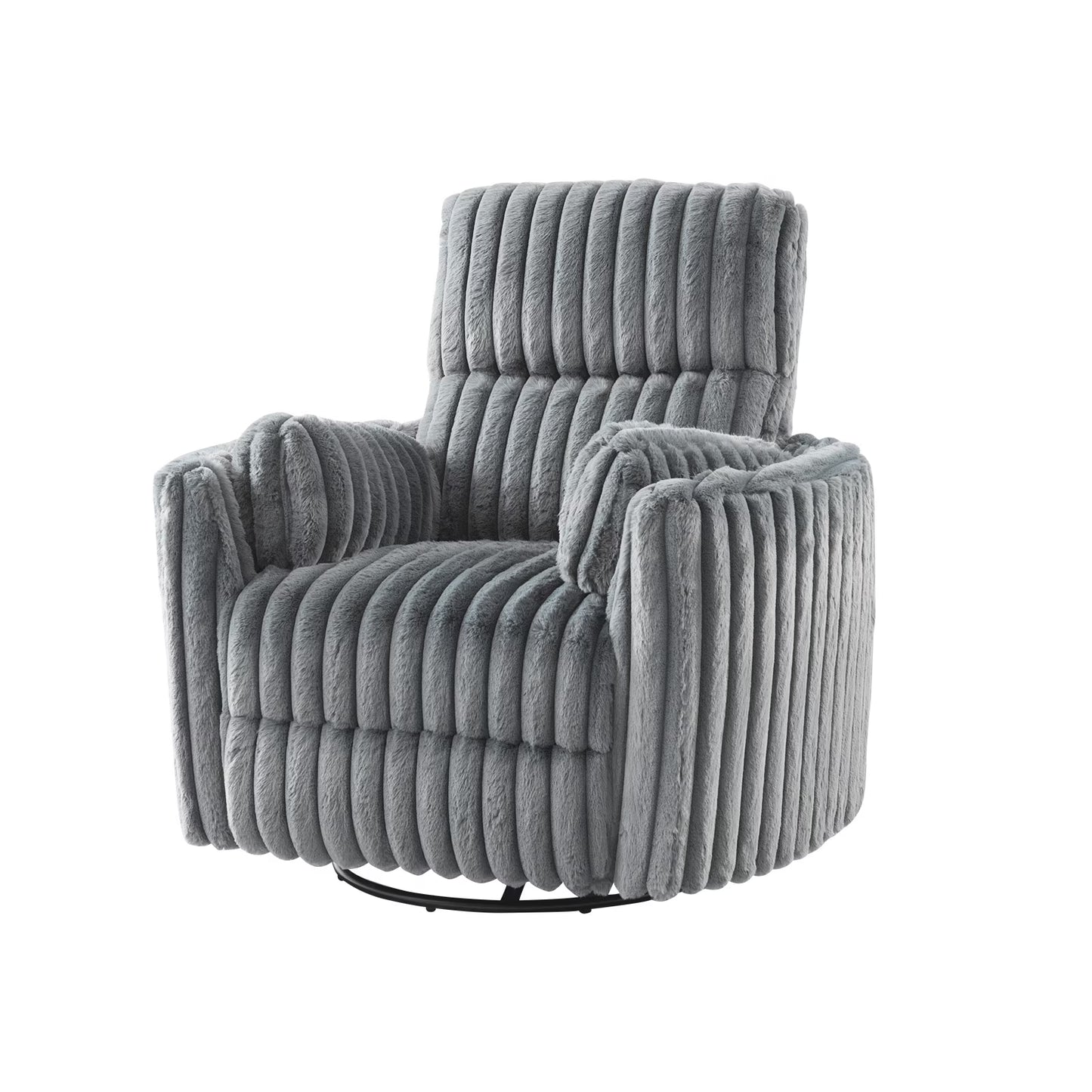 Merluxy Power Swivel Recliner Chair with USB Charging & 2 Pillows, Glider Rocker for Nursery and Living Room