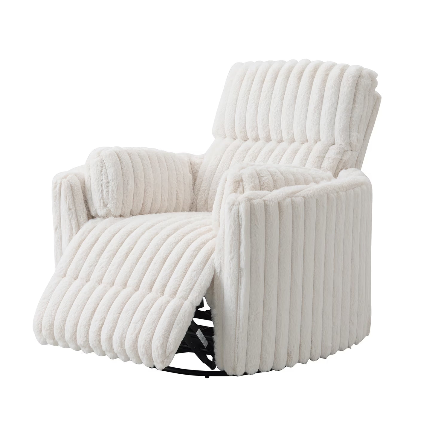 Merluxy Power Swivel Recliner Chair with USB Charging & 2 Pillows, Glider Rocker for Nursery and Living Room