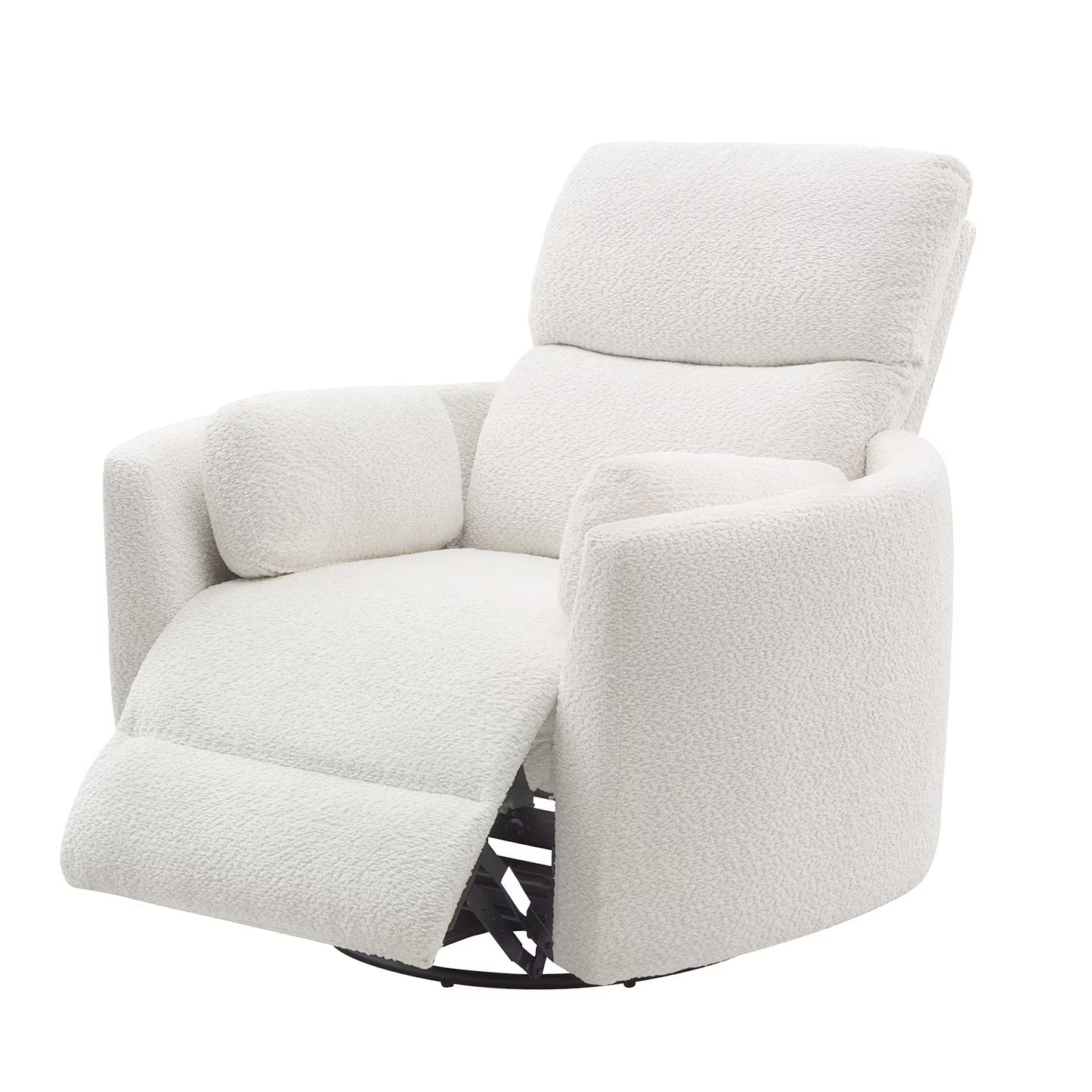Merluxy Power Swivel Recliner Chair with USB Charging & 2 Pillows, Glider Rocker for Nursery and Living Room