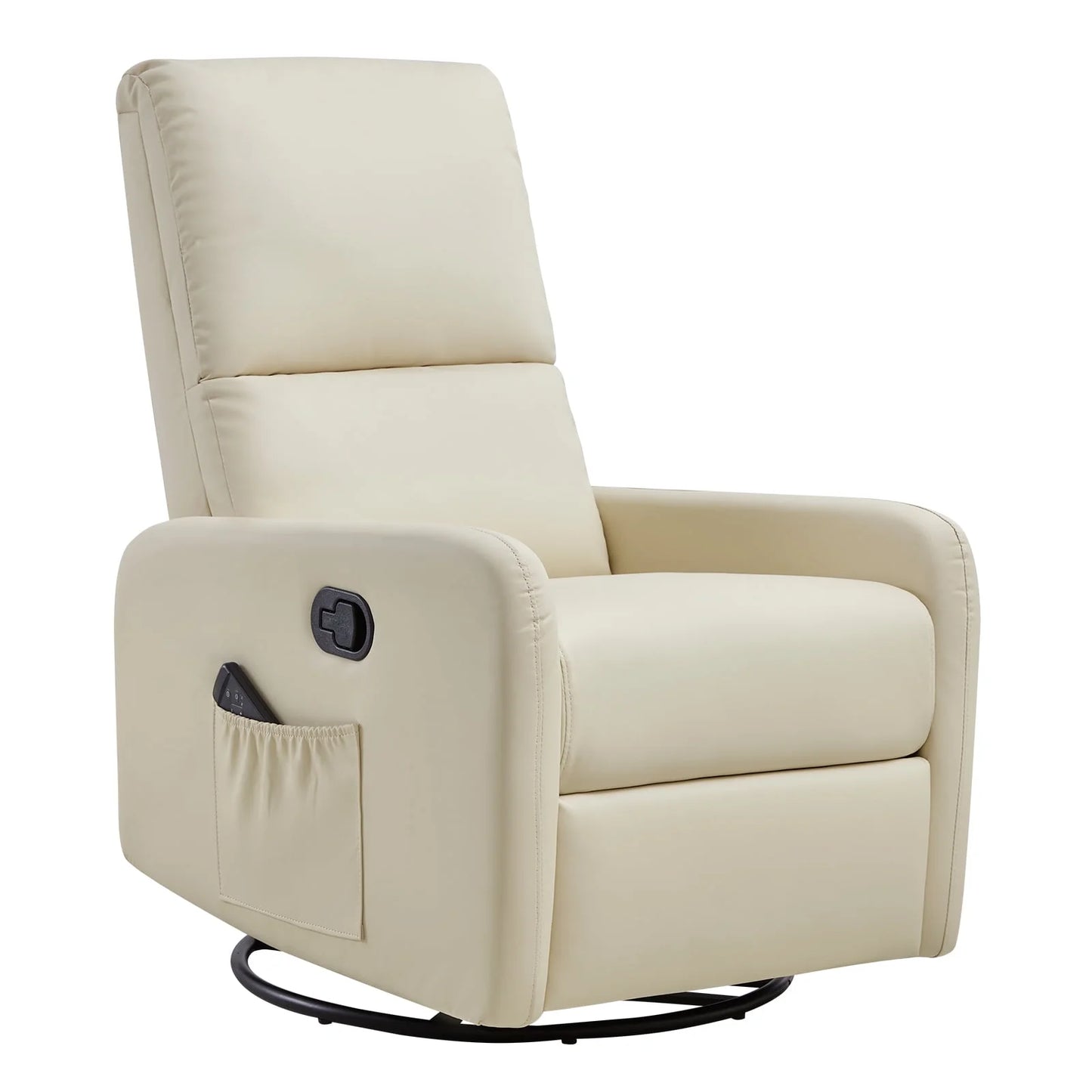 Merluxy Recliner Chair,Nursery Glider with High Back for Living Room,Swivel Rocking