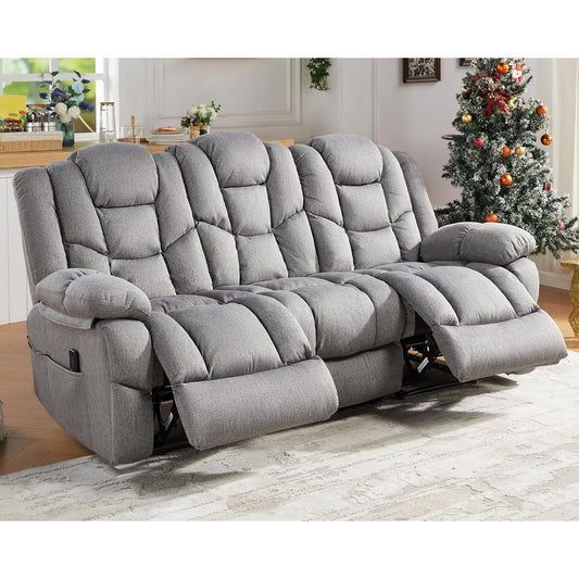 Merluxy Oversized Recliner, Manual Recliner with Side Pocket, Recliner Sofa Recliner Couches for Living Room