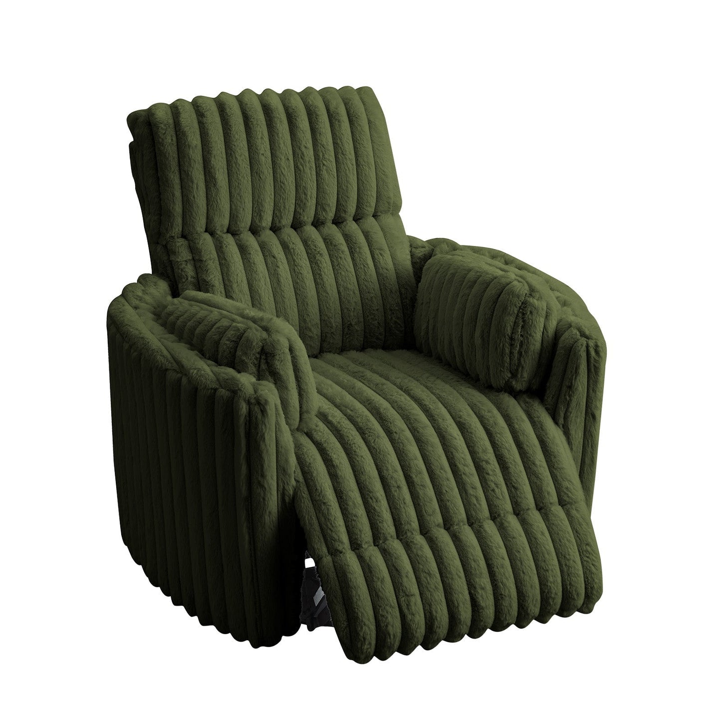 Papajet Power Swivel Recliner Chair with USB Charging & 2 Pillows, Glider Rocker for Nursery and Living Room