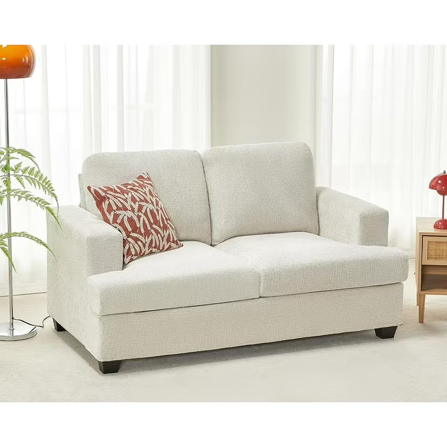 VANACC Sofa, Comfy Sofa Couch with Deep Seats, Modern Sofa for Living Room, Beige Chenille