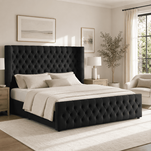 VanAcc 6.3" Thick Wrap Me Up Fluted Bed by Modern