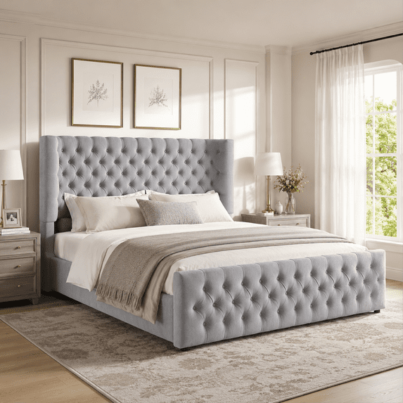 VanAcc 6.3" Thick Wrap Me Up Fluted Bed by Modern