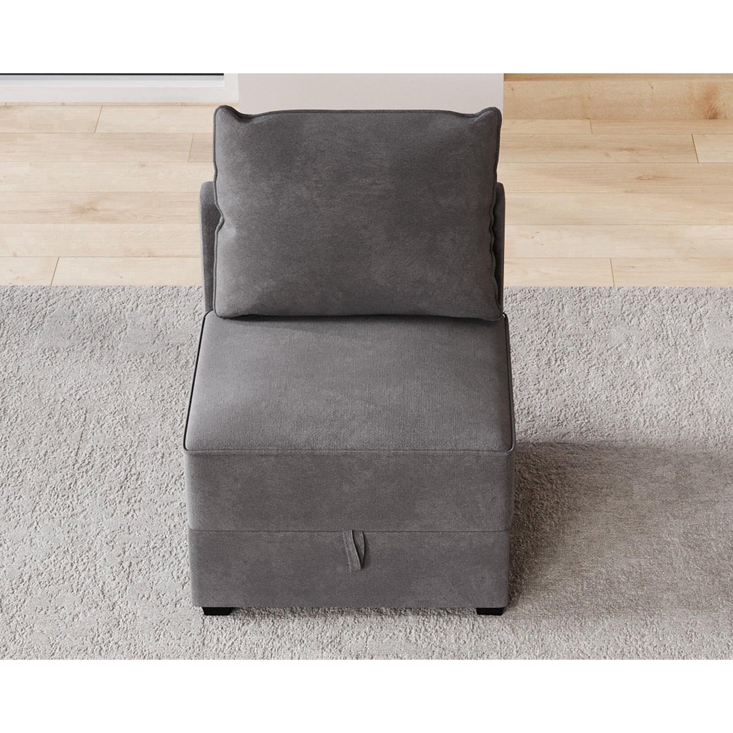 VanAcc Modular Sectional Sofa, Chair Middle Seat, Couch with Storage Sofa Couch